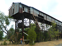 Hays Chapel coal tipple before it was torn down using funds from the abandoned mine land trust fund